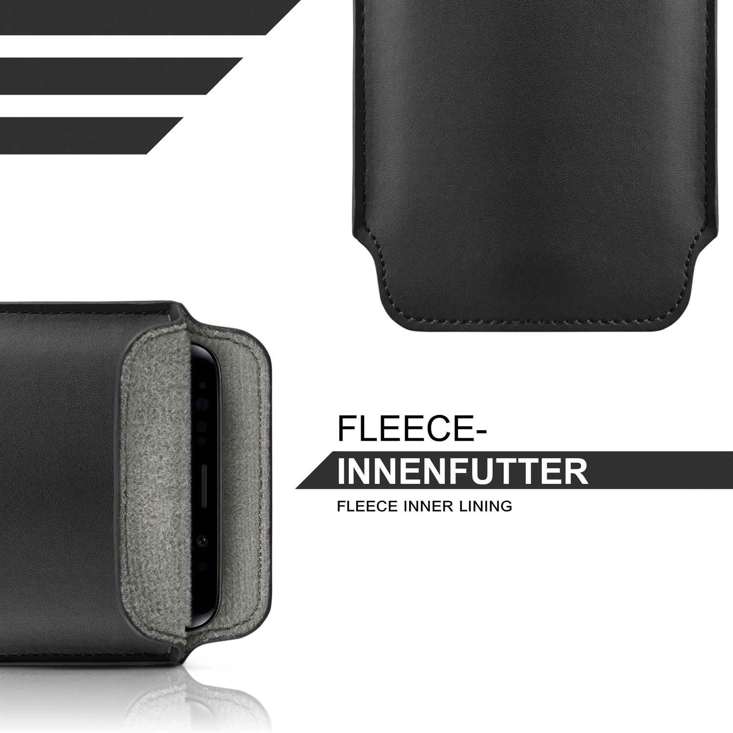 moex Pull Case Samsung Galaxy S6 Edge Plus Einsteckhülle Leder Optik – Weiteres Produktbild 1