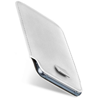 moex Pull Case Samsung Galaxy Xcover 4 Einsteckhülle Leder Optik – Shiny-White