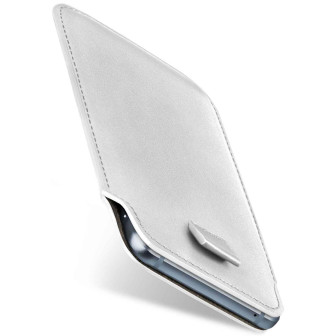 moex moex Pull Case Samsung Galaxy Xcover 4s Einsteckhülle Leder Optik – Shiny-White