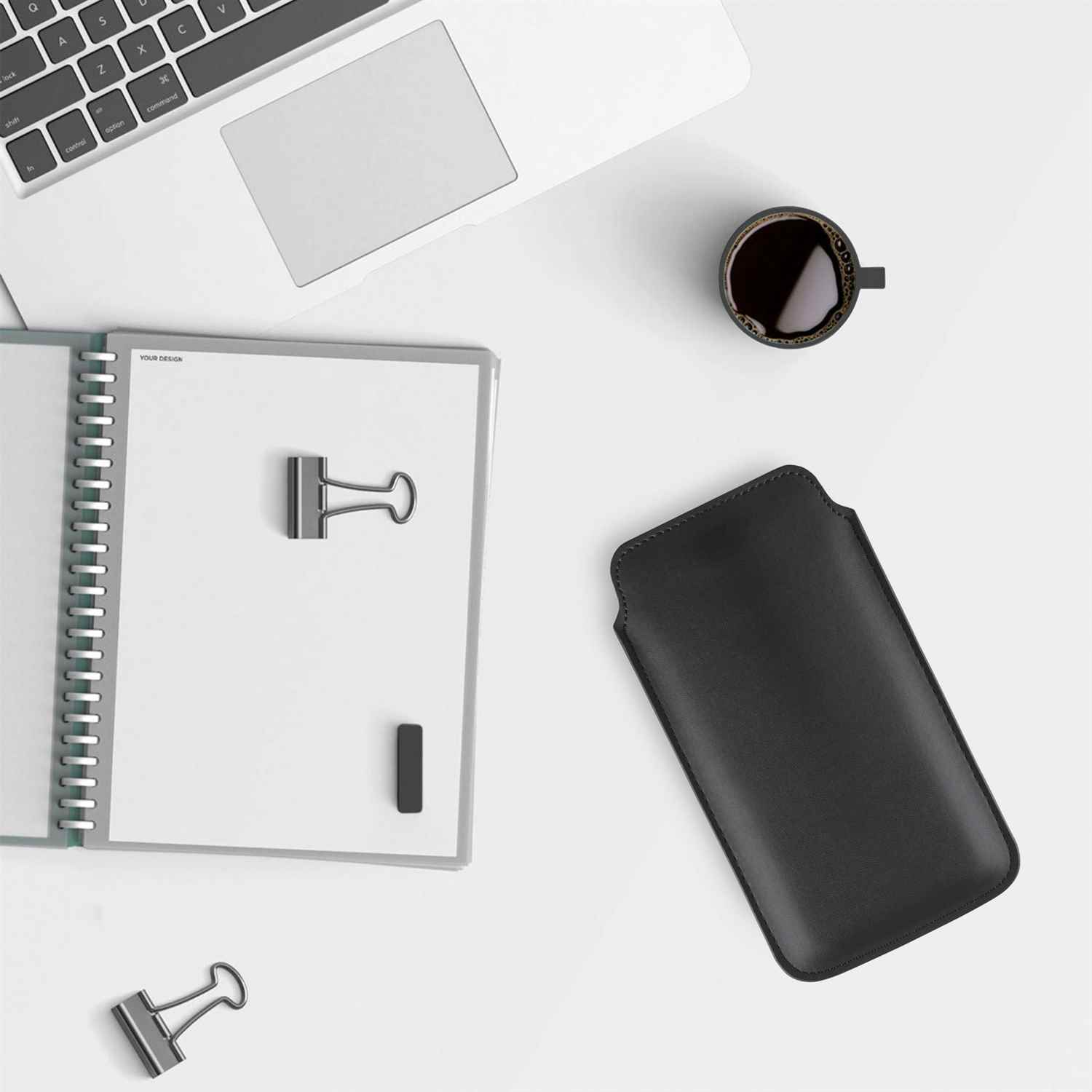 moex Pull Case Redmi 8 Einsteckhülle Leder Optik – Weiteres Produktbild 5