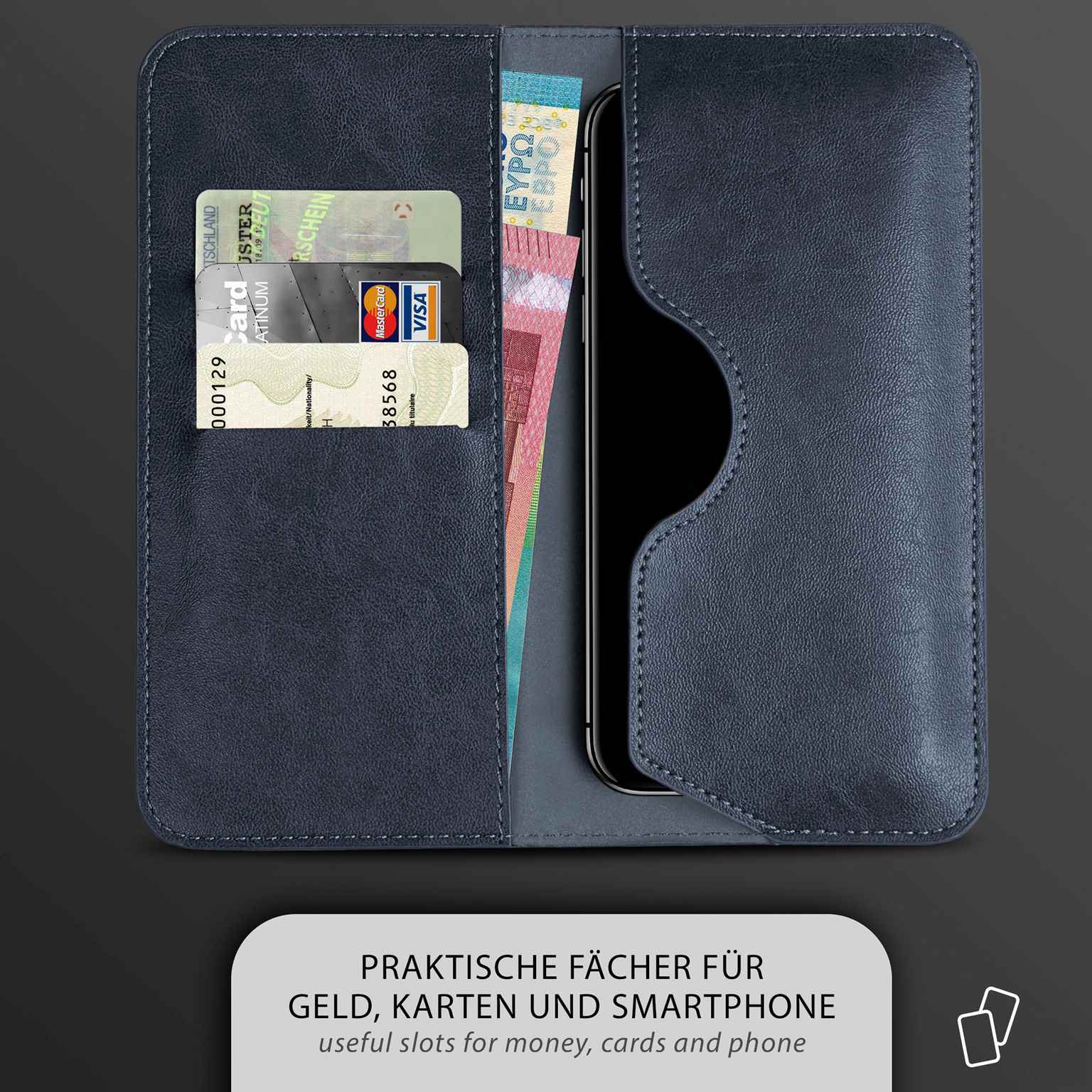 moex Purse Case Honor Magic6 Lite Handytasche mit Geldbörse – Weiteres Produktbild 1