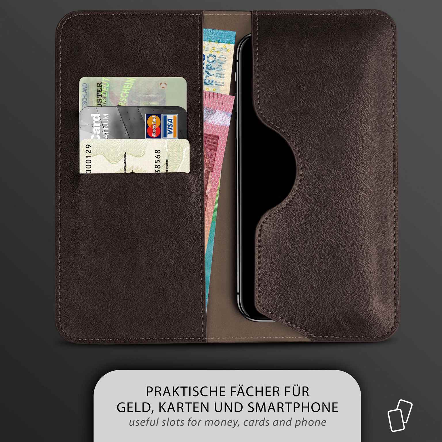 moex Purse Case Honor Magic6 Lite Handytasche mit Geldbörse – Weiteres Produktbild 1