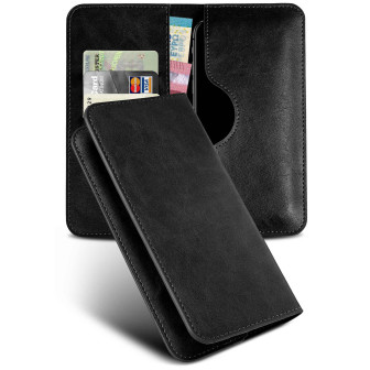 moex Purse Case Samsung Galaxy S5 Handytasche mit Geldbörse – Schwarz