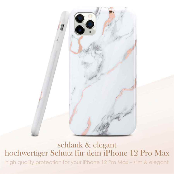 ONEFLOW Sense Case iPhone 12 Pro Max Marmor Optik – Weiteres Produktbild 2