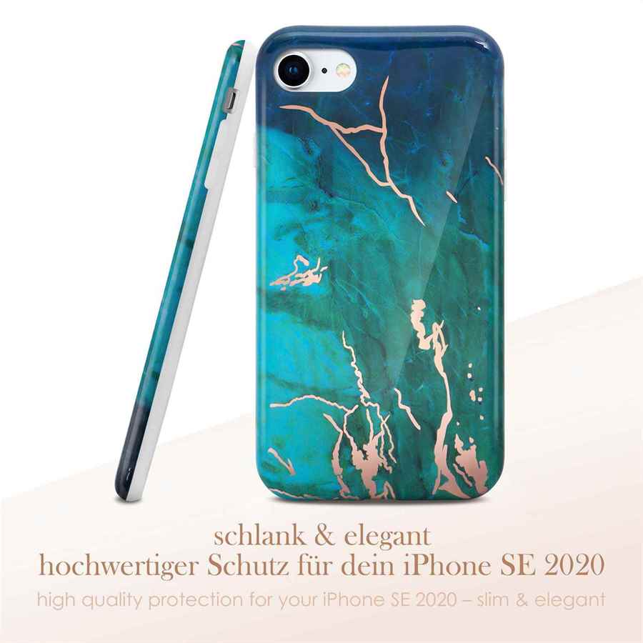 ONEFLOW Sense Case iPhone SE (2020) Marmor Optik – Weiteres Produktbild 2