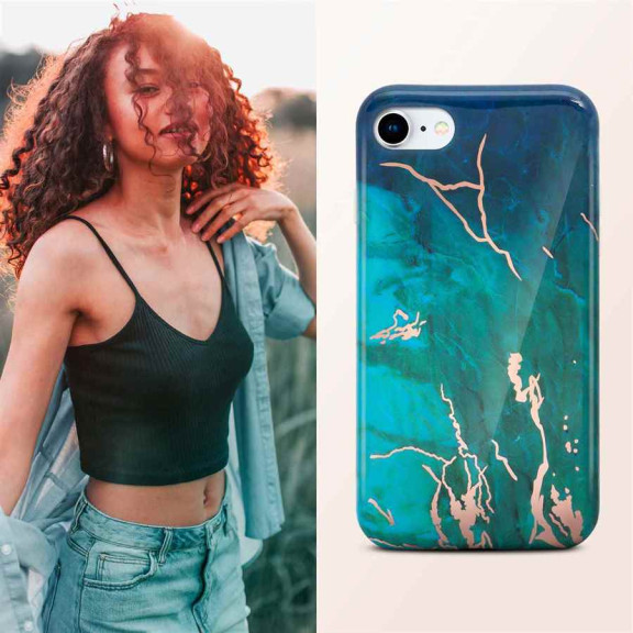 ONEFLOW Sense Case iPhone SE (2020) Marmor Optik – Weiteres Produktbild 4