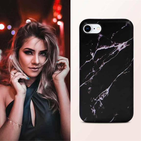 ONEFLOW Sense Case iPhone SE (2020) Marmor Optik – Weiteres Produktbild 4