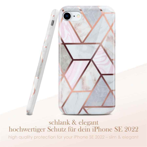 ONEFLOW Sense Case iPhone SE (2022) Marmor Optik – Weiteres Produktbild 2