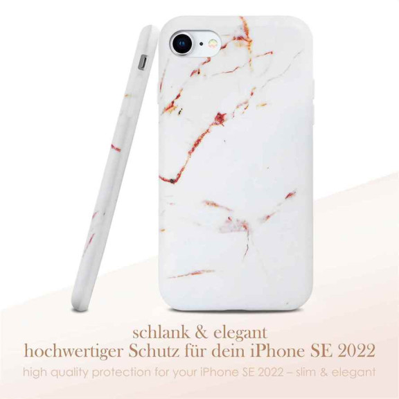 ONEFLOW Sense Case iPhone SE (2022) Marmor Optik – Weiteres Produktbild 2