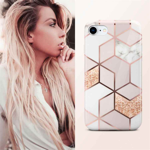 ONEFLOW Sense Case iPhone SE (2022) Marmor Optik – Weiteres Produktbild 4