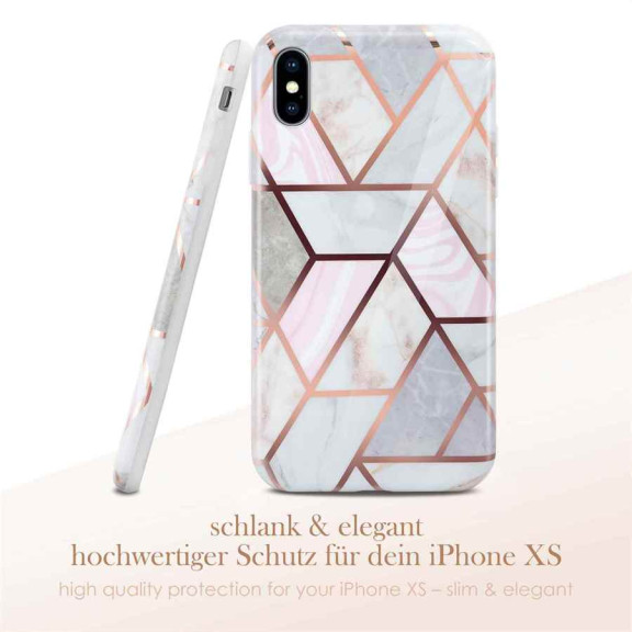 ONEFLOW Sense Case iPhone XS Marmor Optik – Weiteres Produktbild 2