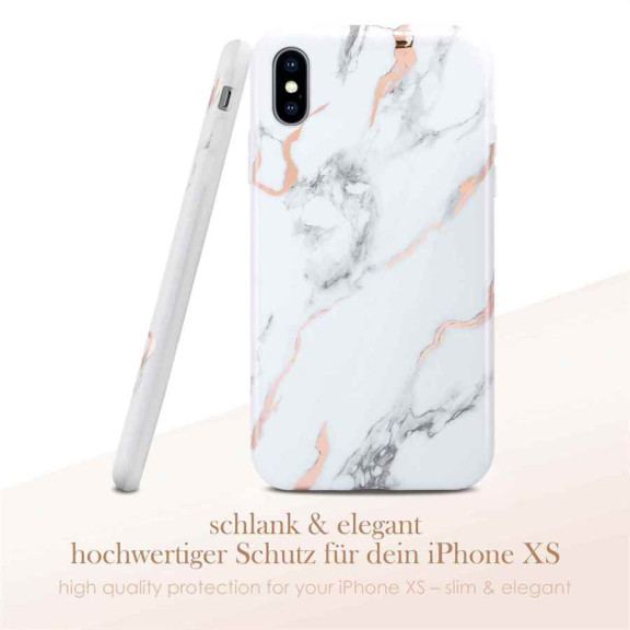 ONEFLOW Sense Case iPhone XS Marmor Optik – Weiteres Produktbild 2
