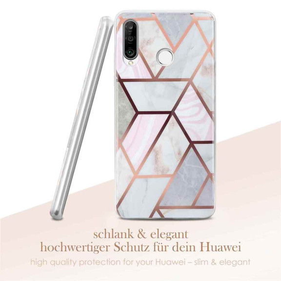 ONEFLOW Sense Case Huawei P30 Lite New Edition Marmor Optik – Weiteres Produktbild 2