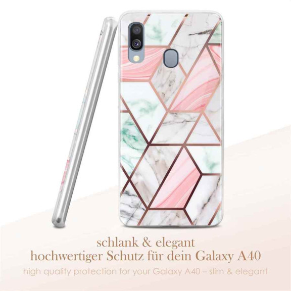 ONEFLOW Sense Case Samsung Galaxy A40 Marmor Optik – Weiteres Produktbild 2
