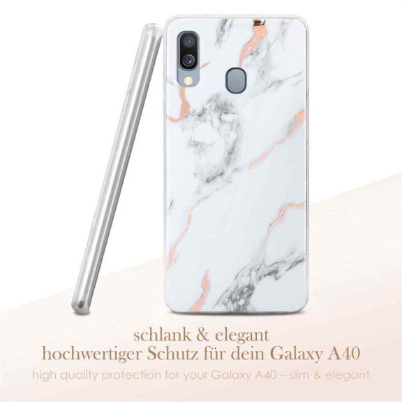 ONEFLOW Sense Case Samsung Galaxy A40 Marmor Optik – Weiteres Produktbild 2