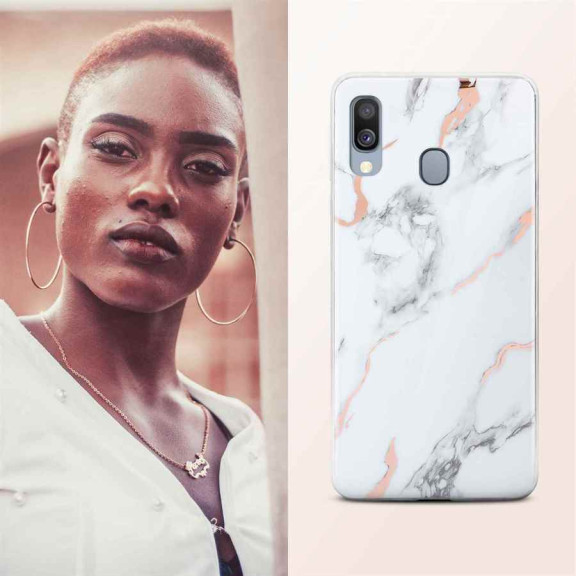 ONEFLOW Sense Case Samsung Galaxy A40 Marmor Optik – Weiteres Produktbild 4