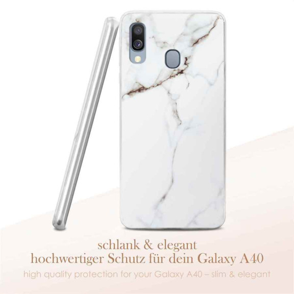 ONEFLOW Sense Case Samsung Galaxy A40 Marmor Optik – Weiteres Produktbild 2