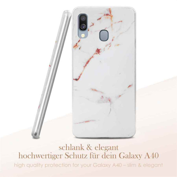 ONEFLOW Sense Case Samsung Galaxy A40 Marmor Optik – Weiteres Produktbild 2