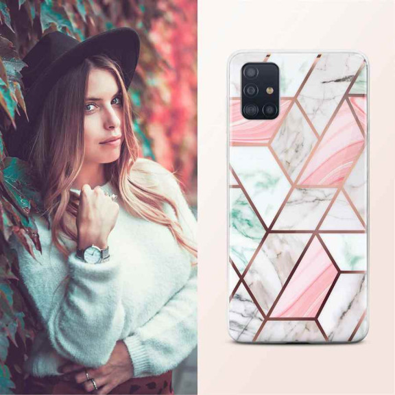 ONEFLOW Sense Case Samsung Galaxy A51 Marmor Optik – Weiteres Produktbild 4