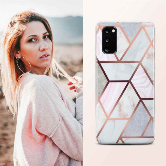 ONEFLOW Sense Case Samsung Galaxy S20 Marmor Optik – Weiteres Produktbild 4