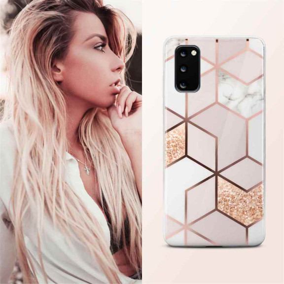 ONEFLOW Sense Case Samsung Galaxy S20 5G Marmor Optik – Weiteres Produktbild 4