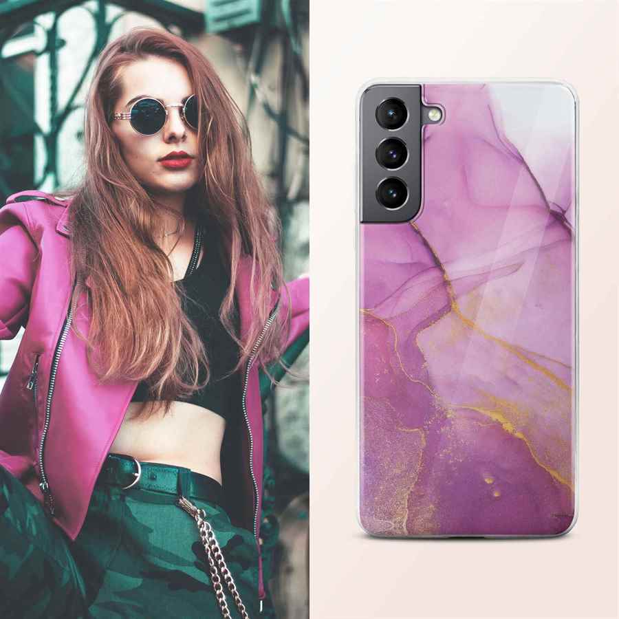 ONEFLOW Sense Case Samsung Galaxy S21 Plus Marmor Optik – Weiteres Produktbild 4