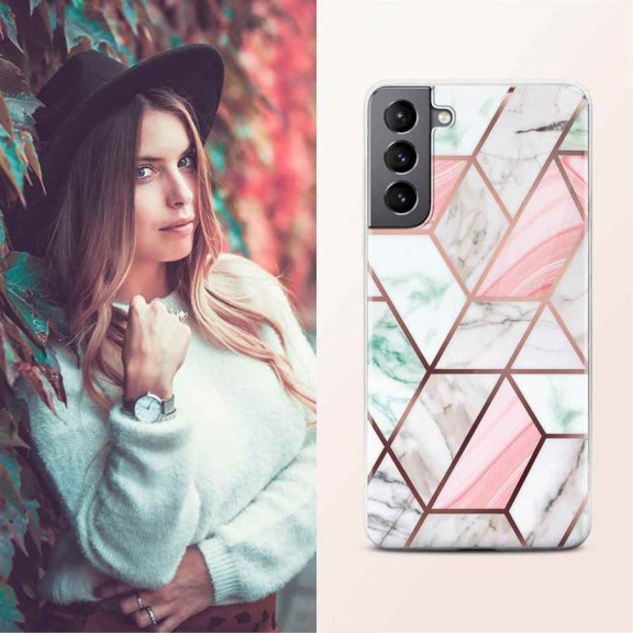 ONEFLOW Sense Case Samsung Galaxy S21 Plus Marmor Optik – Weiteres Produktbild 4 ONEFLOW Sense Case Samsung Galaxy S21 Plus Marmor Optik – Weiteres Produktbild 4