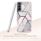 ONEFLOW Sense Case Samsung Galaxy S21 Plus Marmor Optik – Weiteres Produktbild 2