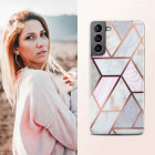 ONEFLOW Sense Case Samsung Galaxy S21 Plus Marmor Optik – Weiteres Produktbild 4