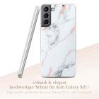ONEFLOW Sense Case Samsung Galaxy S21 Plus Marmor Optik – Weiteres Produktbild 2