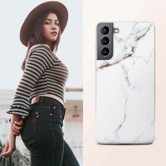 ONEFLOW Sense Case Samsung Galaxy S21 Plus Marmor Optik – Weiteres Produktbild 4 ONEFLOW Sense Case Samsung Galaxy S21 Plus Marmor Optik – Weiteres Produktbild 4