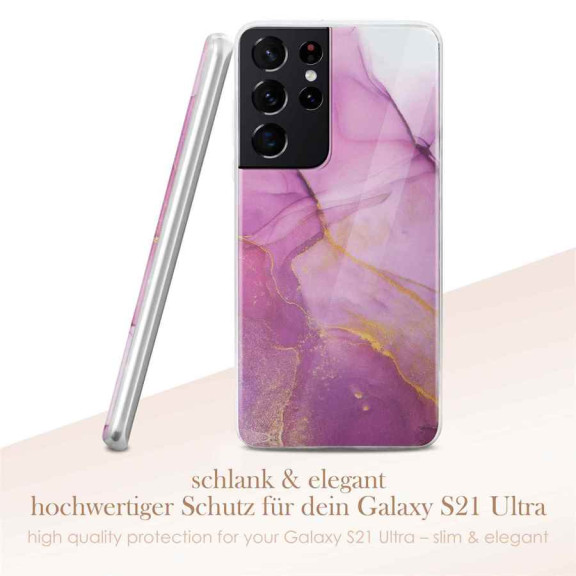 ONEFLOW Sense Case Samsung Galaxy S21 Ultra Marmor Optik – Weiteres Produktbild 2