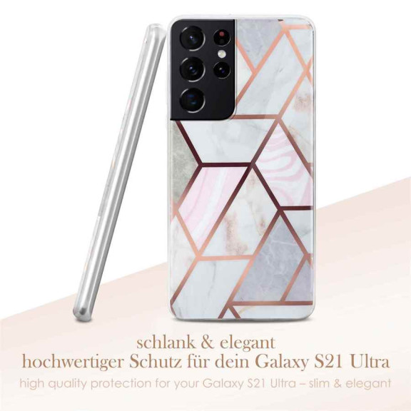 ONEFLOW Sense Case Samsung Galaxy S21 Ultra Marmor Optik – Weiteres Produktbild 2 ONEFLOW Sense Case Samsung Galaxy S21 Ultra Marmor Optik – Weiteres Produktbild 2