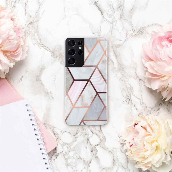 ONEFLOW Sense Case Samsung Galaxy S21 Ultra Marmor Optik – Weiteres Produktbild 6