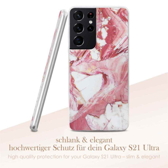 ONEFLOW Sense Case Samsung Galaxy S21 Ultra Marmor Optik – Weiteres Produktbild 2