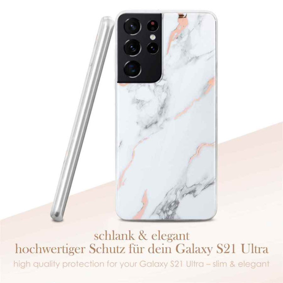 ONEFLOW Sense Case Samsung Galaxy S21 Ultra Marmor Optik – Weiteres Produktbild 2 ONEFLOW Sense Case Samsung Galaxy S21 Ultra Marmor Optik – Weiteres Produktbild 2