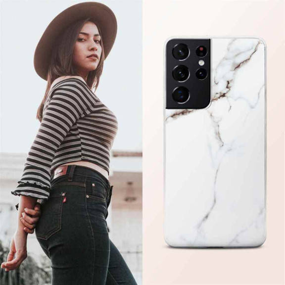 ONEFLOW Sense Case Samsung Galaxy S21 Ultra Marmor Optik – Weiteres Produktbild 4 ONEFLOW Sense Case Samsung Galaxy S21 Ultra Marmor Optik – Weiteres Produktbild 4