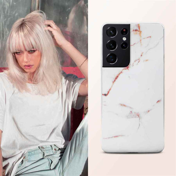 ONEFLOW Sense Case Samsung Galaxy S21 Ultra Marmor Optik – Weiteres Produktbild 4 ONEFLOW Sense Case Samsung Galaxy S21 Ultra Marmor Optik – Weiteres Produktbild 4