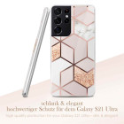 ONEFLOW Sense Case Samsung Galaxy S21 Ultra Marmor Optik – Weiteres Produktbild 2