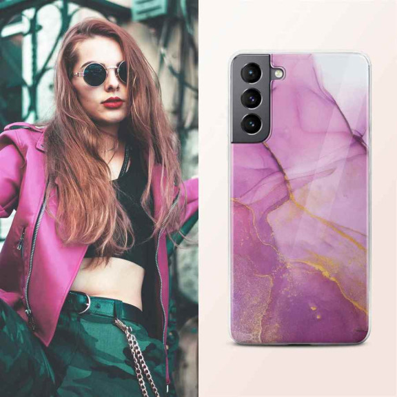 ONEFLOW Sense Case Samsung Galaxy S21 Marmor Optik – Weiteres Produktbild 4