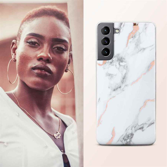 ONEFLOW Sense Case Samsung Galaxy S21 Marmor Optik – Weiteres Produktbild 4