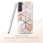 ONEFLOW Sense Case Samsung Galaxy S21 Marmor Optik – Weiteres Produktbild 2