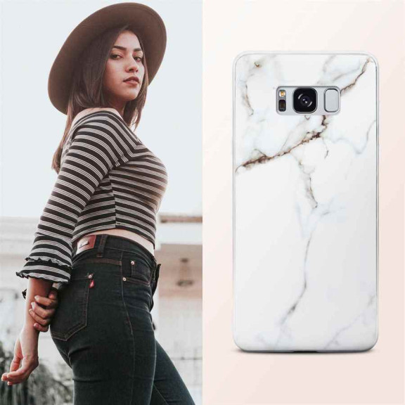 ONEFLOW Sense Case Samsung Galaxy S8 Marmor Optik – Weiteres Produktbild 4