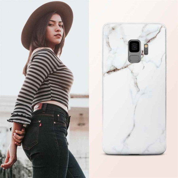 ONEFLOW Sense Case Samsung Galaxy S9 Marmor Optik – Weiteres Produktbild 4