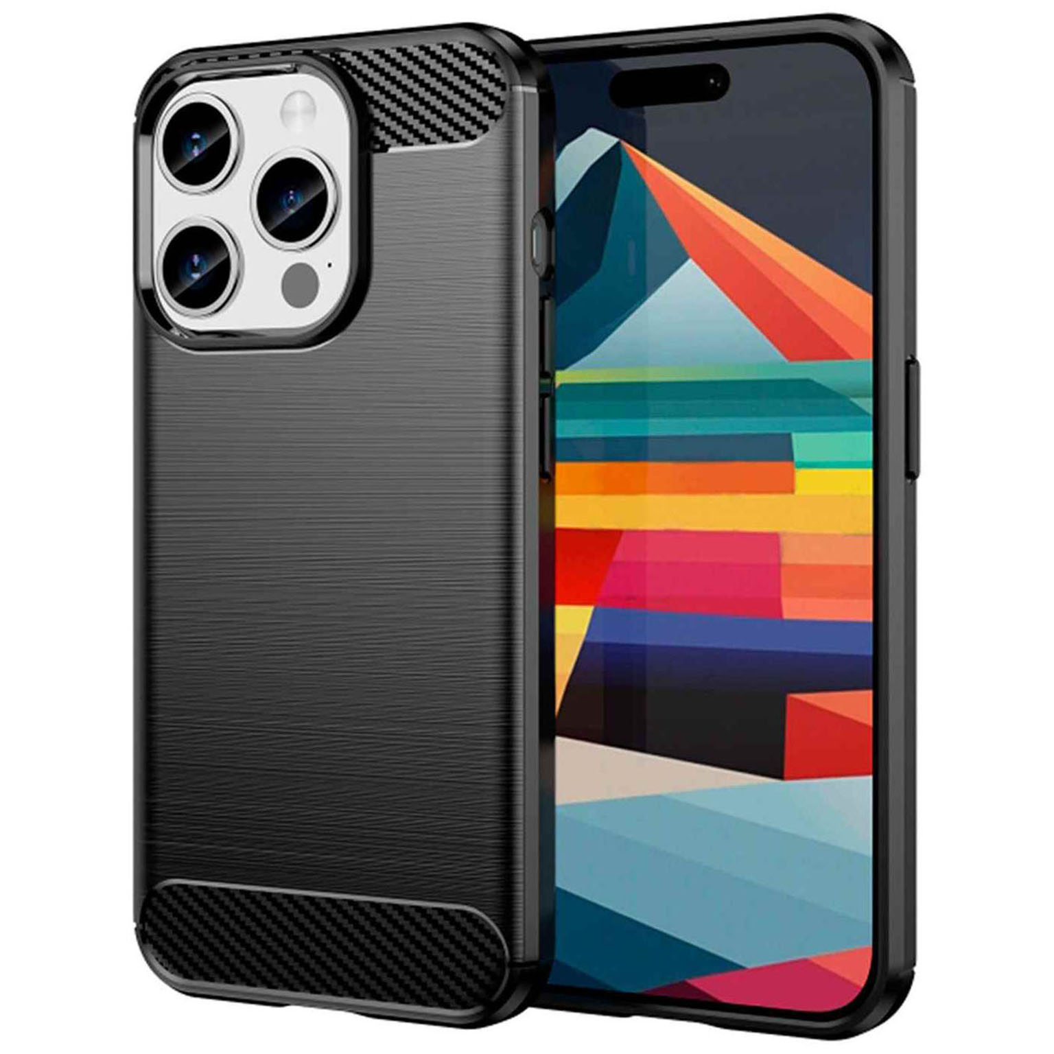 ONEFLOW Shift Case iPhone 15 Pro Carbon Optik gebürstet – undefined