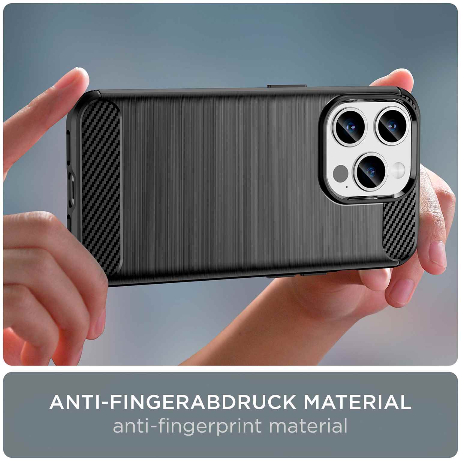 ONEFLOW Shift Case iPhone 15 Pro Carbon Optik gebürstet – Weiteres Produktbild 4 ONEFLOW Shift Case iPhone 15 Pro Carbon Optik gebürstet – Weiteres Produktbild 4