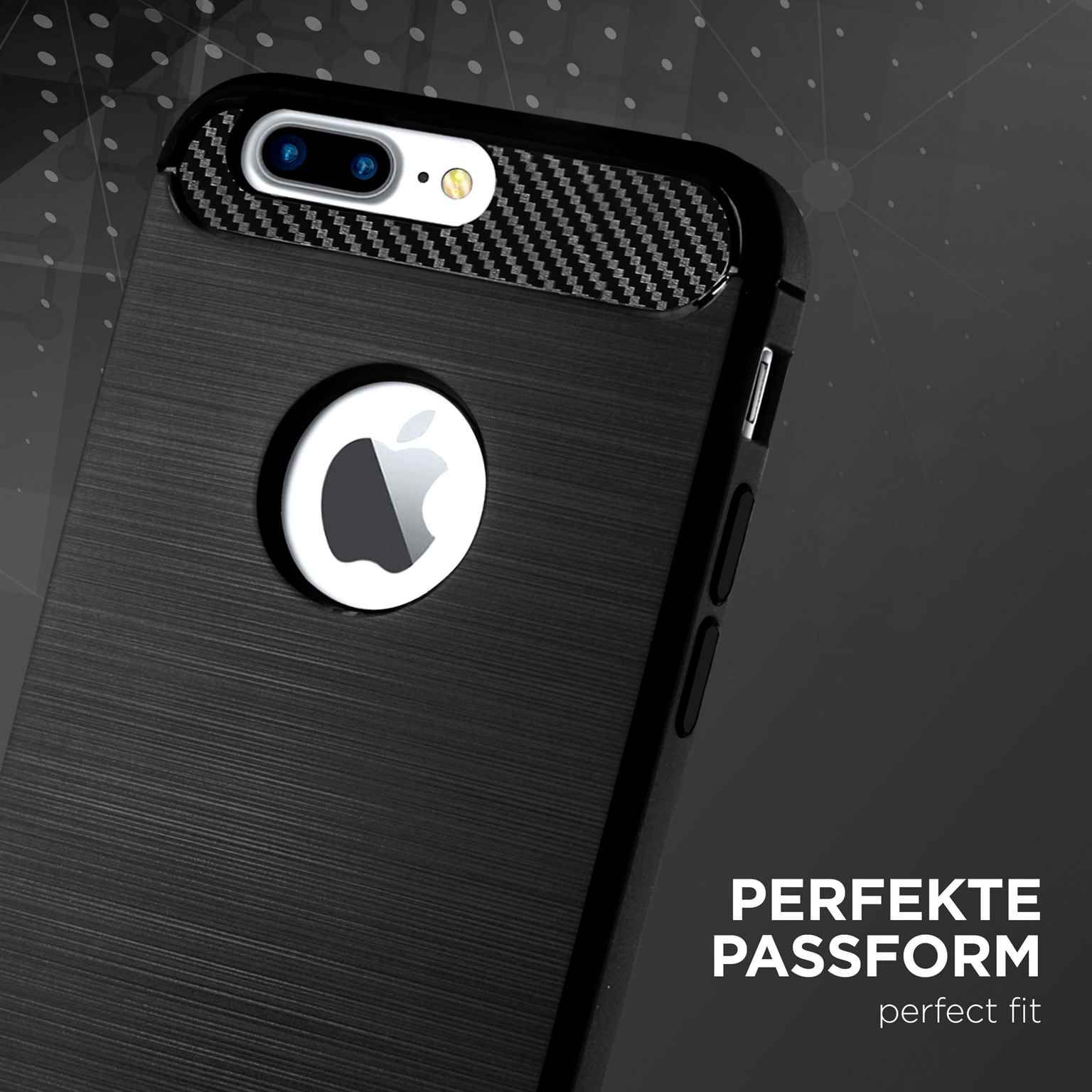 ONEFLOW Shift Case iPhone 7 Plus Carbon Optik gebürstet – Weiteres Produktbild 2