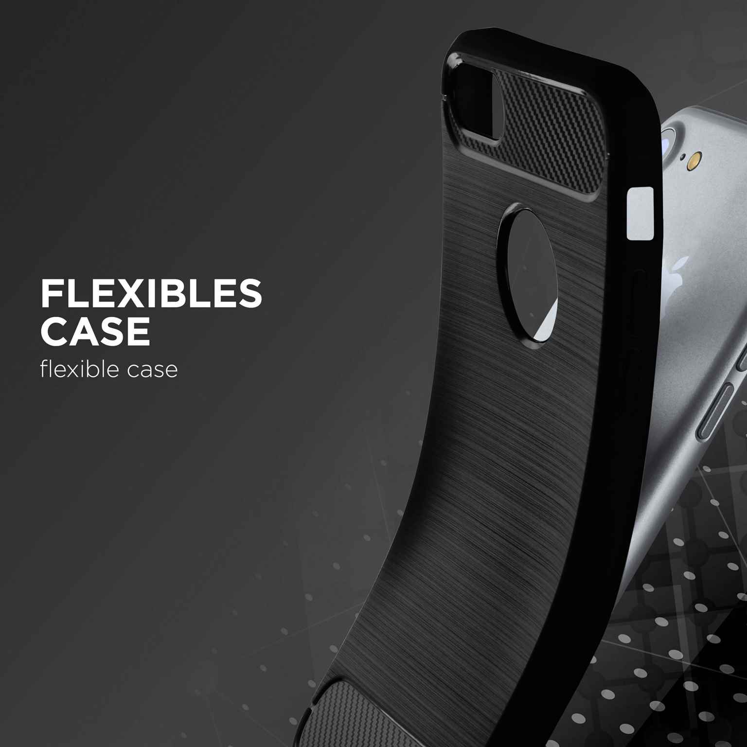 ONEFLOW Shift Case iPhone SE (2020) Carbon Optik gebürstet – Weiteres Produktbild 3