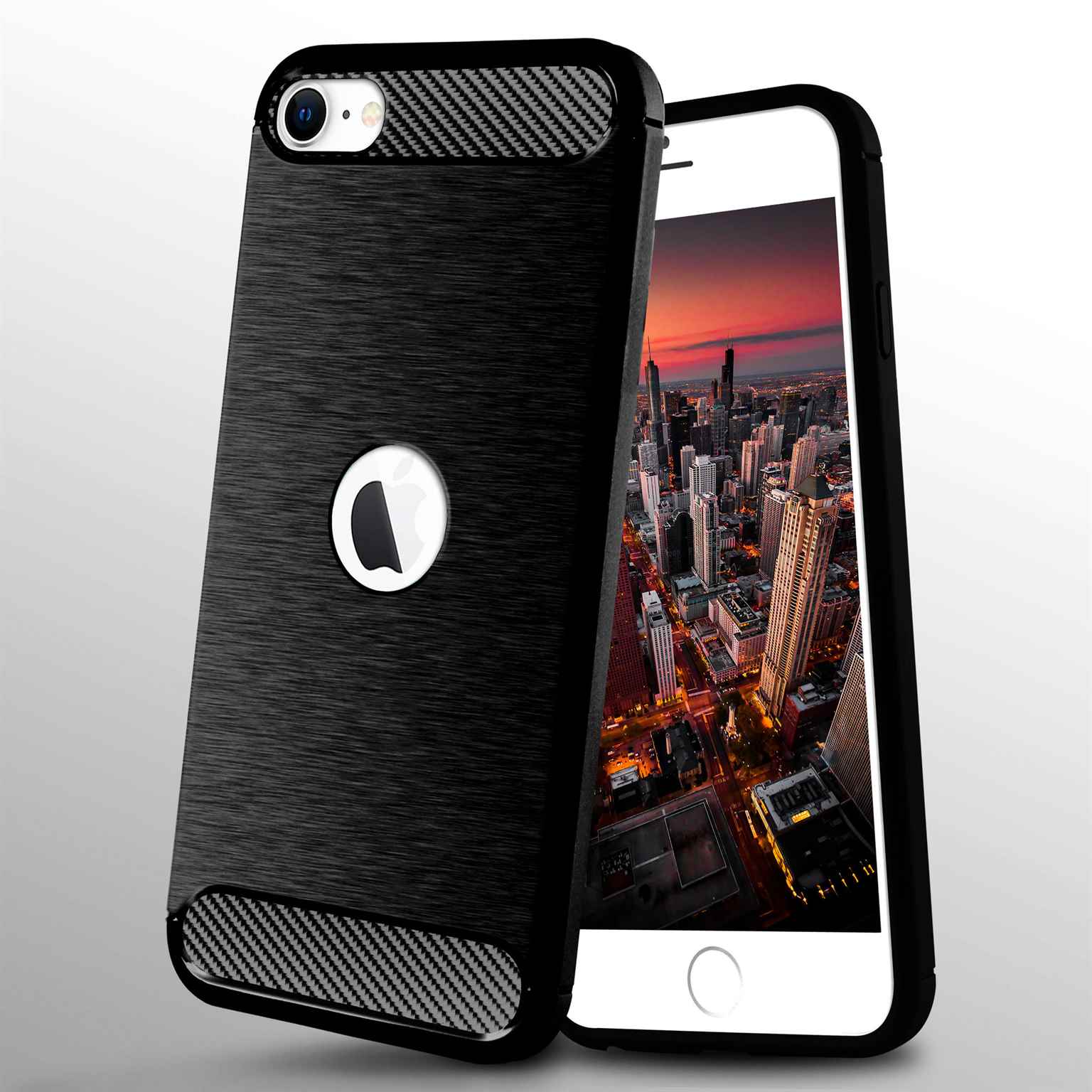 ONEFLOW Shift Case iPhone SE (2020) Carbon Optik gebürstet – Weiteres Produktbild 4