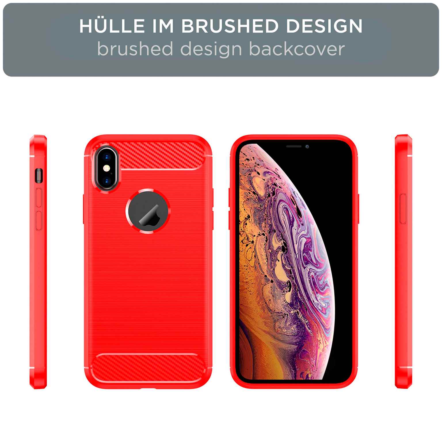 ONEFLOW Shift Case iPhone X Carbon Optik gebürstet – Weiteres Produktbild 5